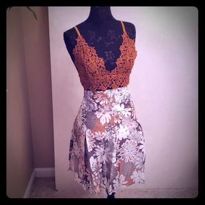 💙💙💙A-LINE skirt with pleat through out skirt